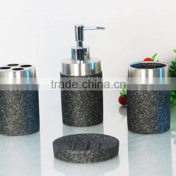 Stone Bathroom Accessories set/Tumbler/Soap dispenser/Soap dish/Toothbrush holder