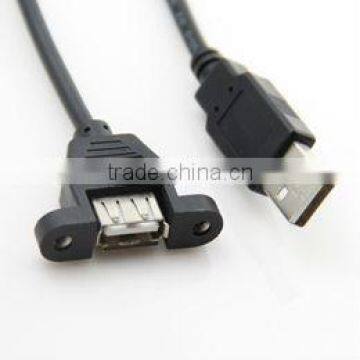 High Quality A Male TO Mount Panel A Female USB 2.0 Cable