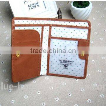 Charming Fancy Passport Purse Case Cute Short Multi Pattern Trip Passport Document Holder With Clear Plastic Inner photo-5