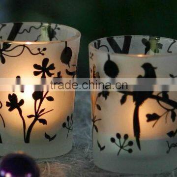 hot sale high quality glass candle container