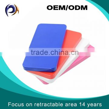 China wholesale cheap free sample Retractable colorful power bank battery