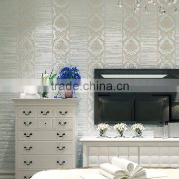 Fireproof Interior Embossed Self Adhesive Home Wallpaper