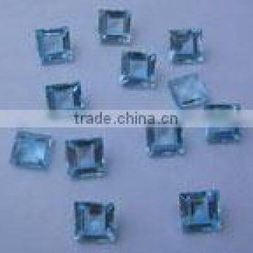 Sky Blue Topaz sq. cut gem stone