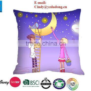 Digital printing plush pillow/ custom plush pillow