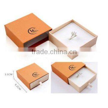 2012 drawer-like new design wholesale ring boxes, jewelry box hardware with cushion