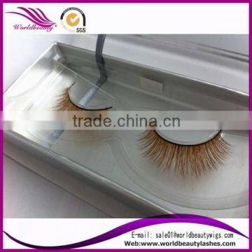 Wholesale fox fur eyelash with private packageing