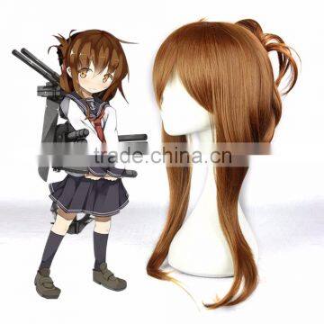 2016 New Arrvial Fashion style Kantai collection Hibiki (kancolle) Inazuma (kancolle) Anime Brown wig cosplay fashion lolita wig