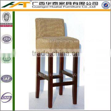 Simple design solid wood barstool,fabric bar chair furniture bar stools