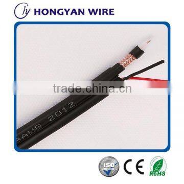 RG59 coaxial cable + 2 core power CCTV Cable rg 59