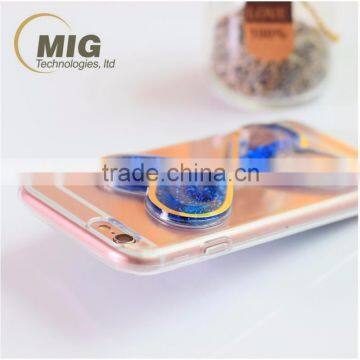 Soft TPU Material Phone Case for Iphone 6 6S in 3D Heart-shaped Mystery Quicksand Design photo-4