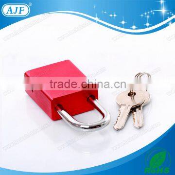 AJF Newest High Quality Red Aluminium Key Lock Safe