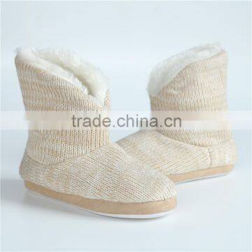 Ladies slipper knit boots