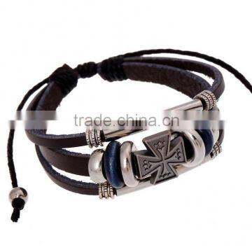 Rope Knot Handmade Braided Leather Bracelet