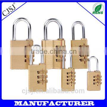 Produce High Quality 3 digits combination brass lock