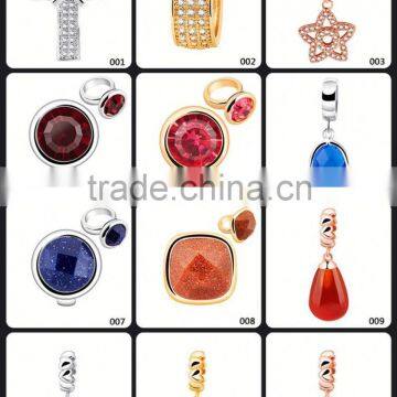 Jewelry Wholesale Pink Glass Charm photo-6