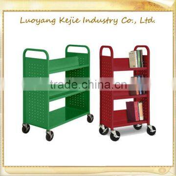 metal libraries trolley furniture designs/steelite trolley for libraries/trolley for bookstore/trolley for offices