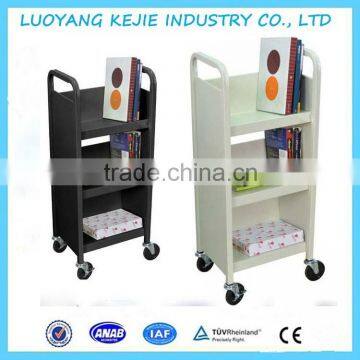 Best Seller Movable Metal Book Cart Library Furniture