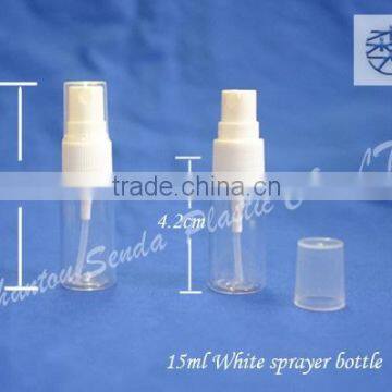 pet plastic spray bottle, 15ml spray bottle, perfume spray 15mm