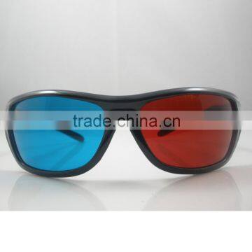 Plastic black frame polarized 3D glasses for cinema