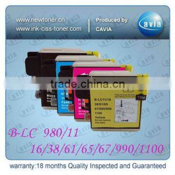 compatible ink cartridge for Brother B-LC11/16/38/61/65/67/980/990/1100