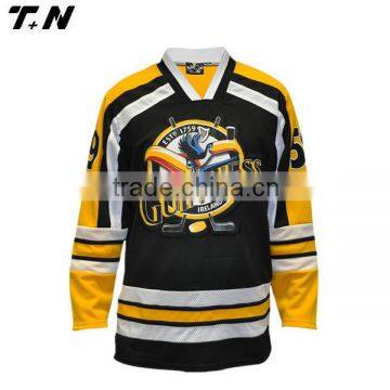 lightweight brathable mesh fabric hockey jersey