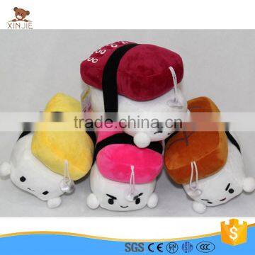 custom sushi shape plush keychain toy for promotion