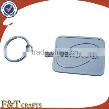 OEM metal painted embossed logo wholesale custom keychains for italian market