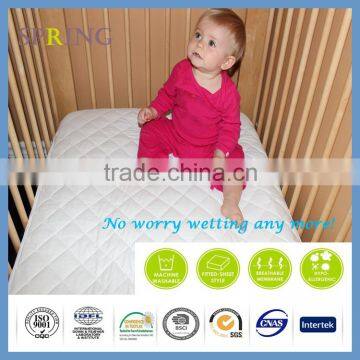 100% Waterproof Hypoallergenic mini crib mattress protector