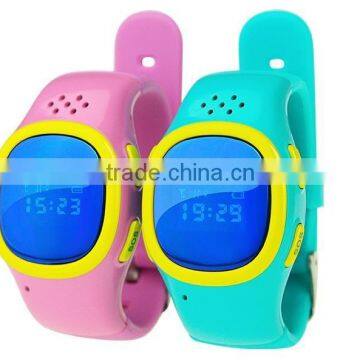 Personal keychain anti theft alarm gps gsm gprs wrist watch for Children