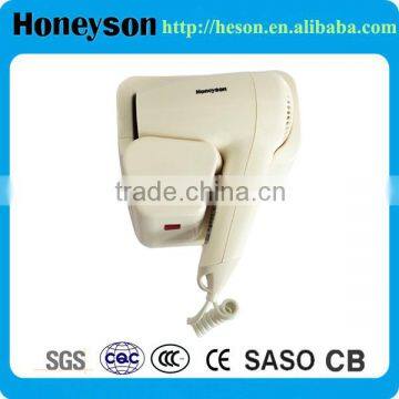 professional hotel wireless hair dryer 1200W hotel guest room wall mounted professional hair dryer