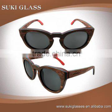 2016 OEM Bamboo Wood Sunglasses Polarized Lens Optical Attribute Sunglasses photo-5