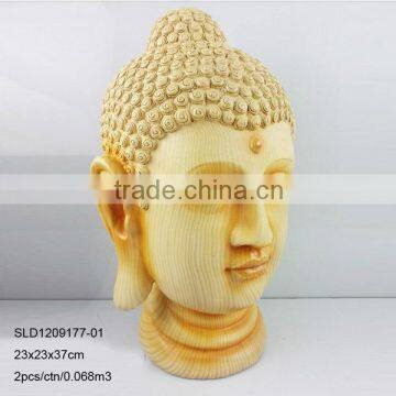 Wooden finish buddha statue home decoration for sale