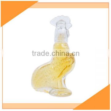 218ML Clear Cock Shape Glass Bottles For Wine