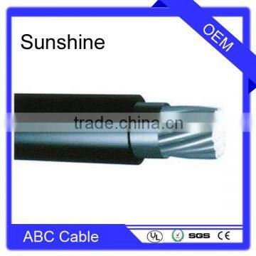 Overhead Twisted Aluminum 3x70+ 54.6 mm2 XLPE Insulation sheath PVC 0.6/1KV