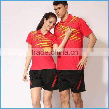 Cheap Custom Breathable Couples Badminton Set or Badminton Shirt Set or Uniform