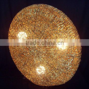 Decorative rattan wicker wall lamps or absorb dome light