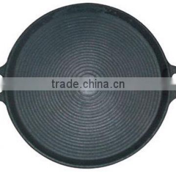 13-1/2 inch Cast Iron Round Pre-Seasoned Paella Grill pan