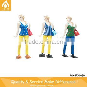 Outdoor Fiberglass Abstract Figure Sculpture For Shopping Mall