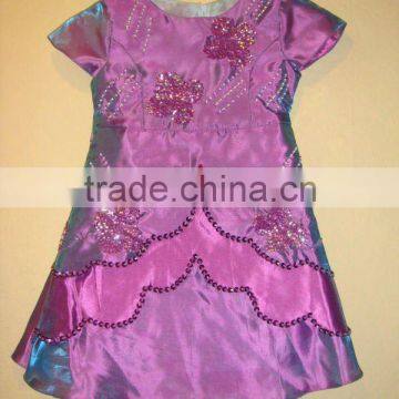 Hot sale one pices mini dress for children latest fancy design girls dresses