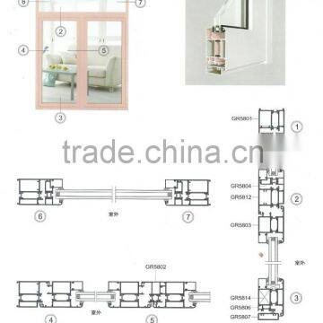 High quality energy-saving casement door TFFA-74