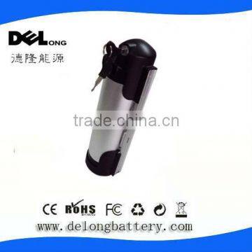 36v 10ah water bottle li-ion battery for e-bike