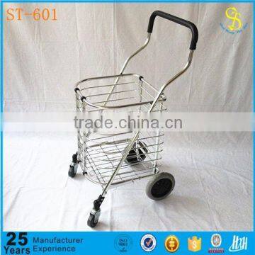 ISO certificate folding shopping trolley,shopping cart of Guangzhou factory