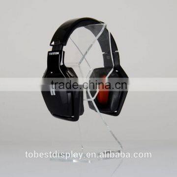 innovative design clear custom acrylic headphone stand,headphone holder,headphone display