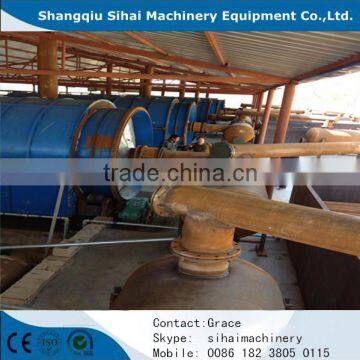 2015 New waste to tire oil refining machine from Shangqiu Sihai with CE and ISO