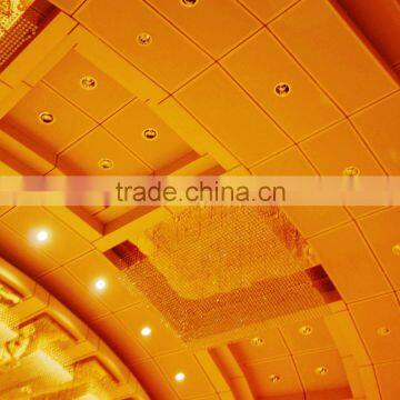 Wood Grain Suspended Aluminum Ceiling Open Frame Ceiling Perforated Clip In Ceiling Tile photo-6
