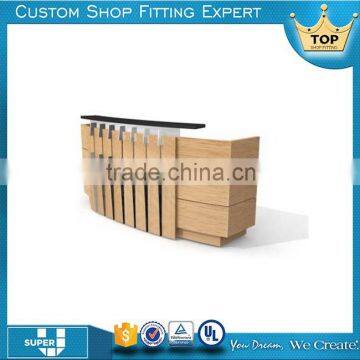 2016 new product clothing shop wooden cash counter design