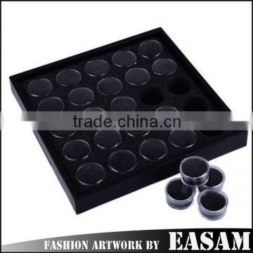 Easam 25 jars nail art storage box,nail decoration storage box