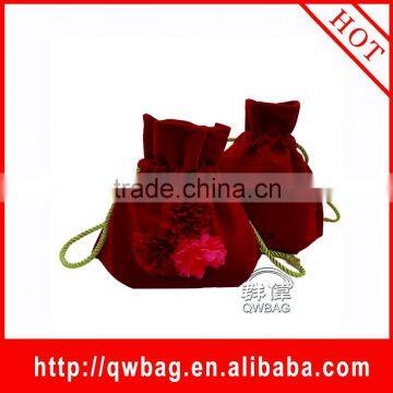 Cheap promotional small velvet drawstring bag