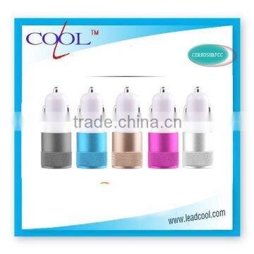 2.1A Universal Charger,dual Usb Car Charger for Iphone 5 and Ipad 3