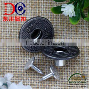 Metal Logo Custom Decorative Made Clothing Buttons for Jeans Wear photo-4